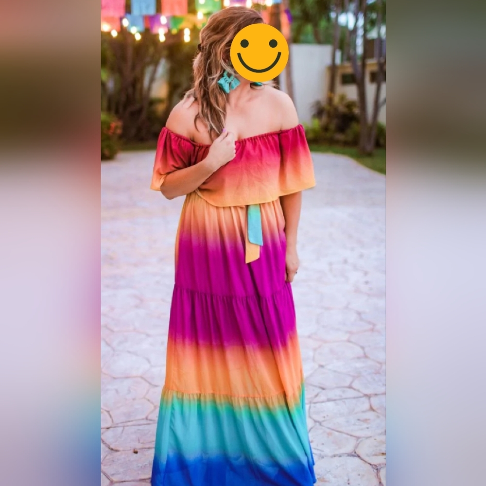Jess Lea Rainbow Maxi Dress
